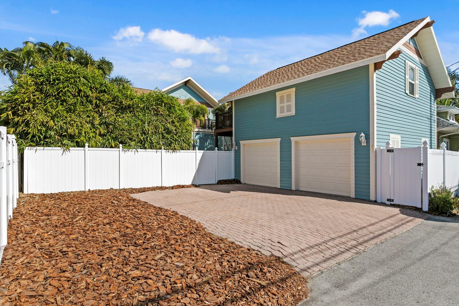 2 car oversized garage with top floor apartment