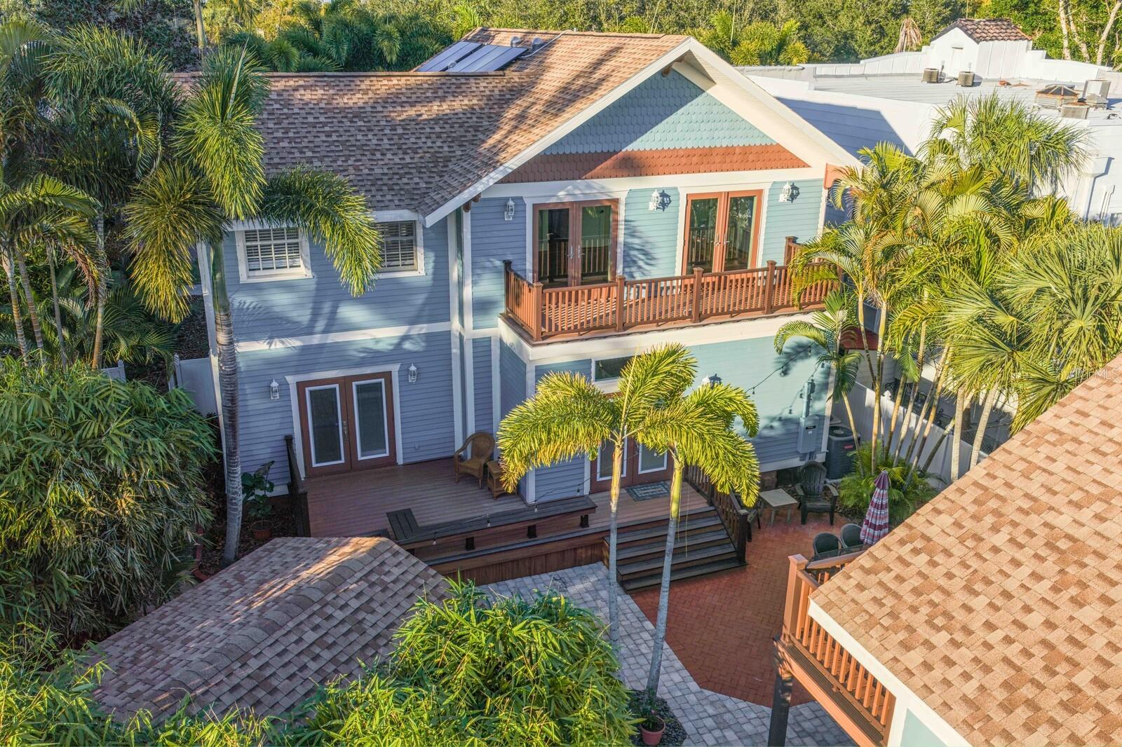 Beautiful south facing backyard