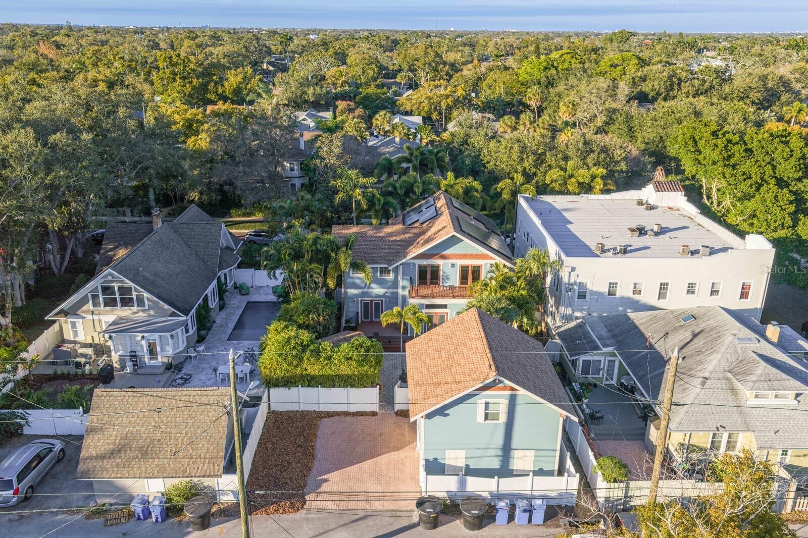 Property with large parking pad and alley access
