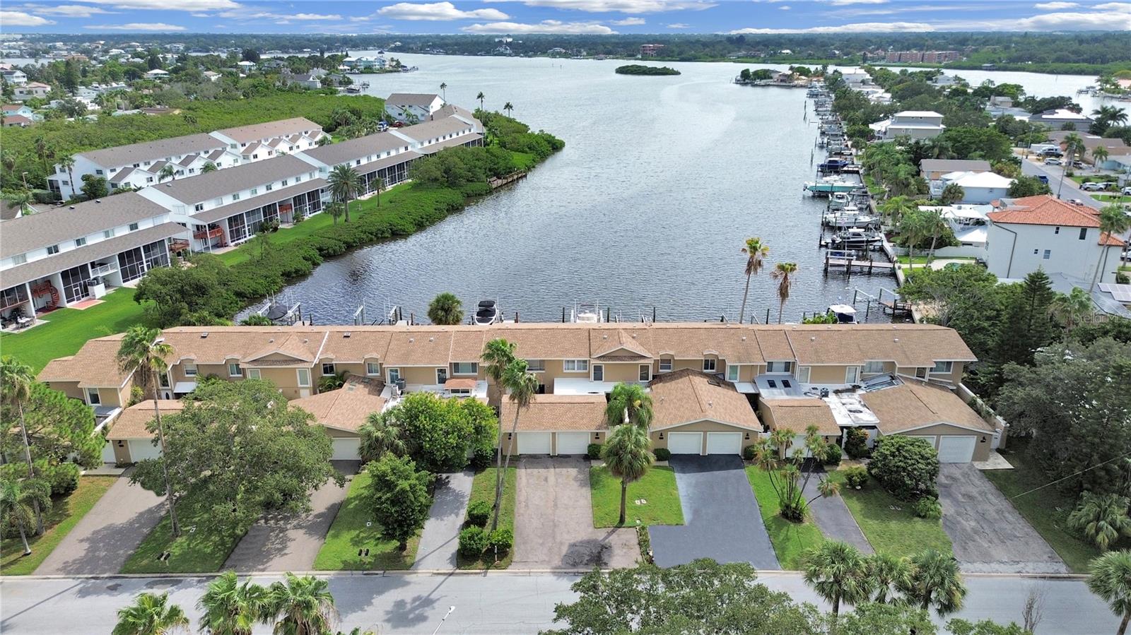 Waterfront townhome with beautiful intercoastal water views.