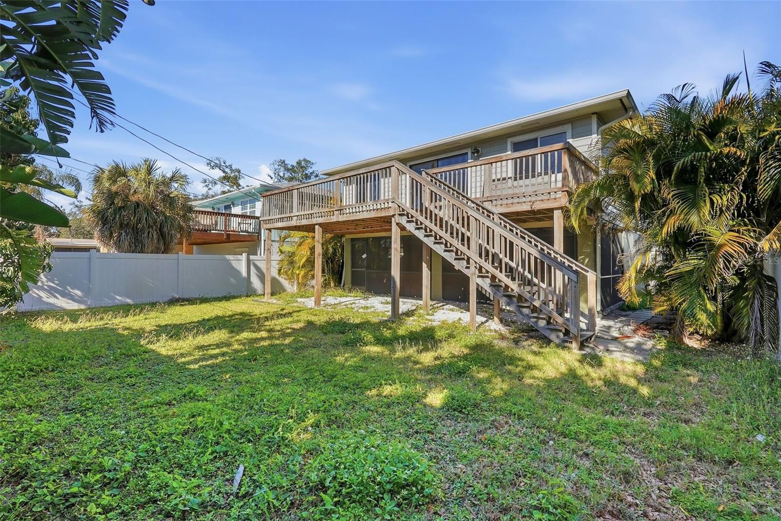 Plenty of room for a pool or outdoor firepit area.