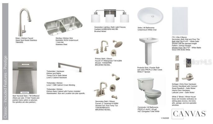 Design Selections.  Home is under construction and selections are subject to change.