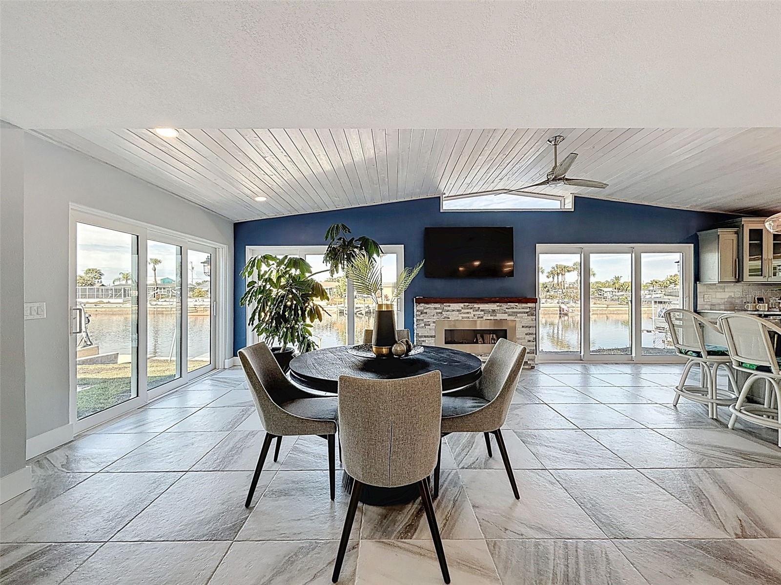 4 SETS OF SLIDING DOORS!