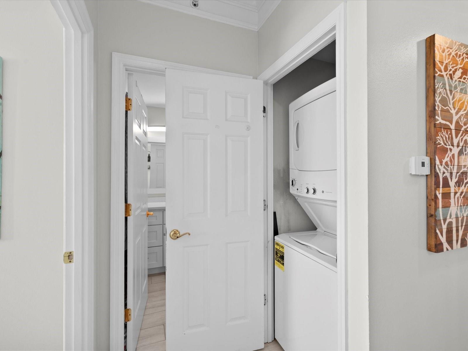 Inside Laundry Closet