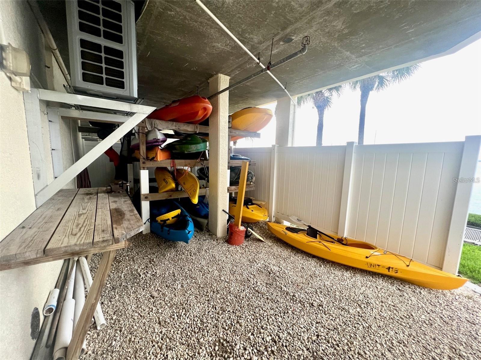 Kayaks Storage