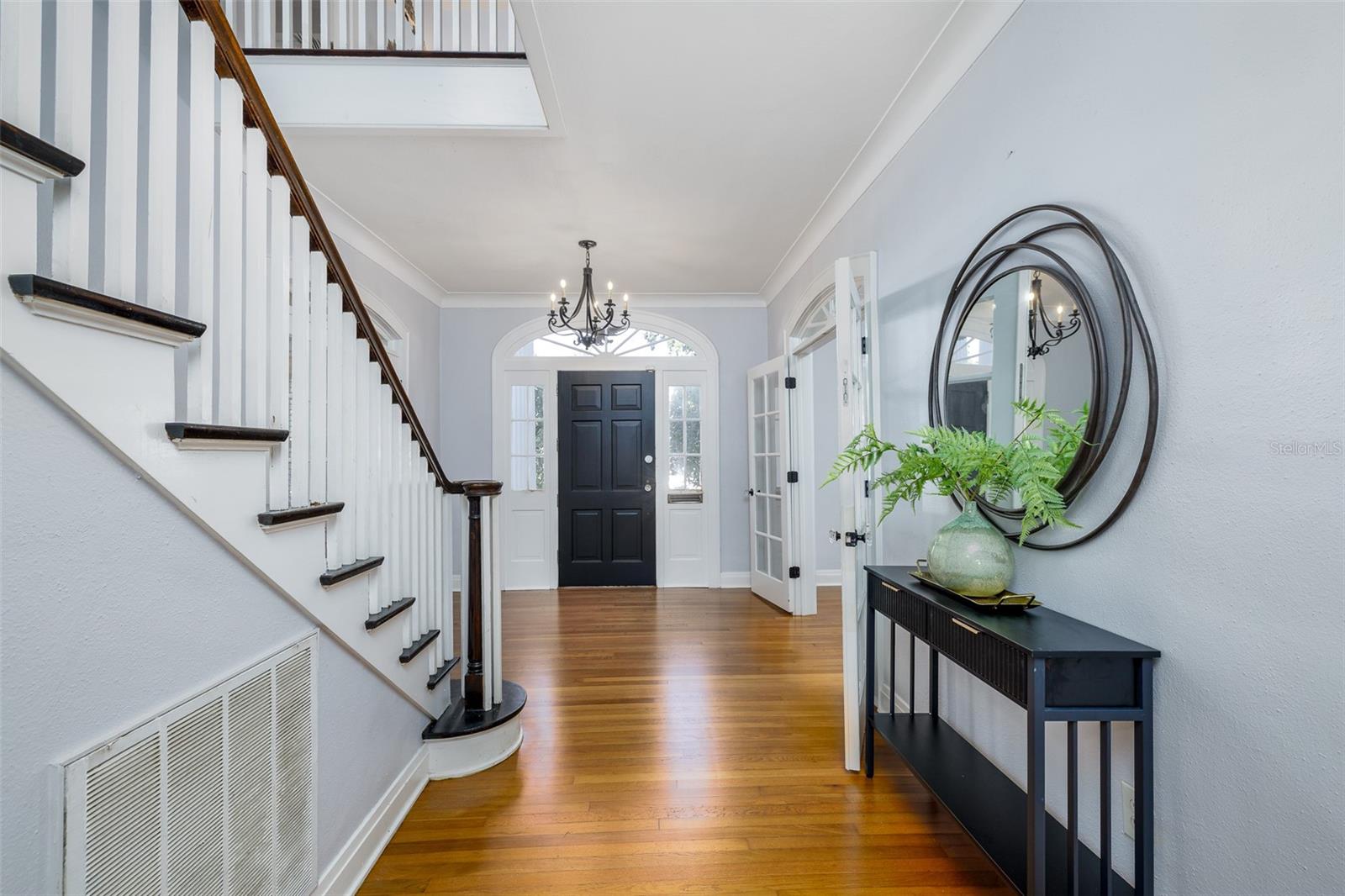 Looking at front door