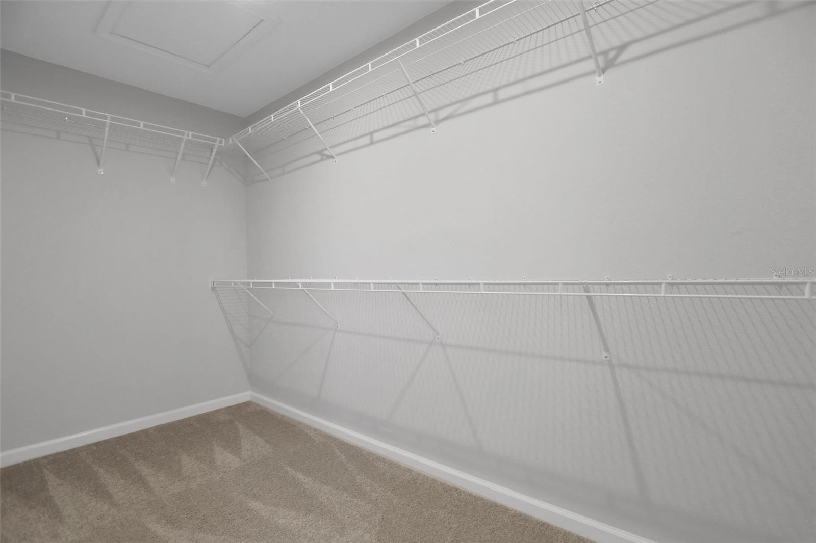 Spacious Owner's walk-in closet