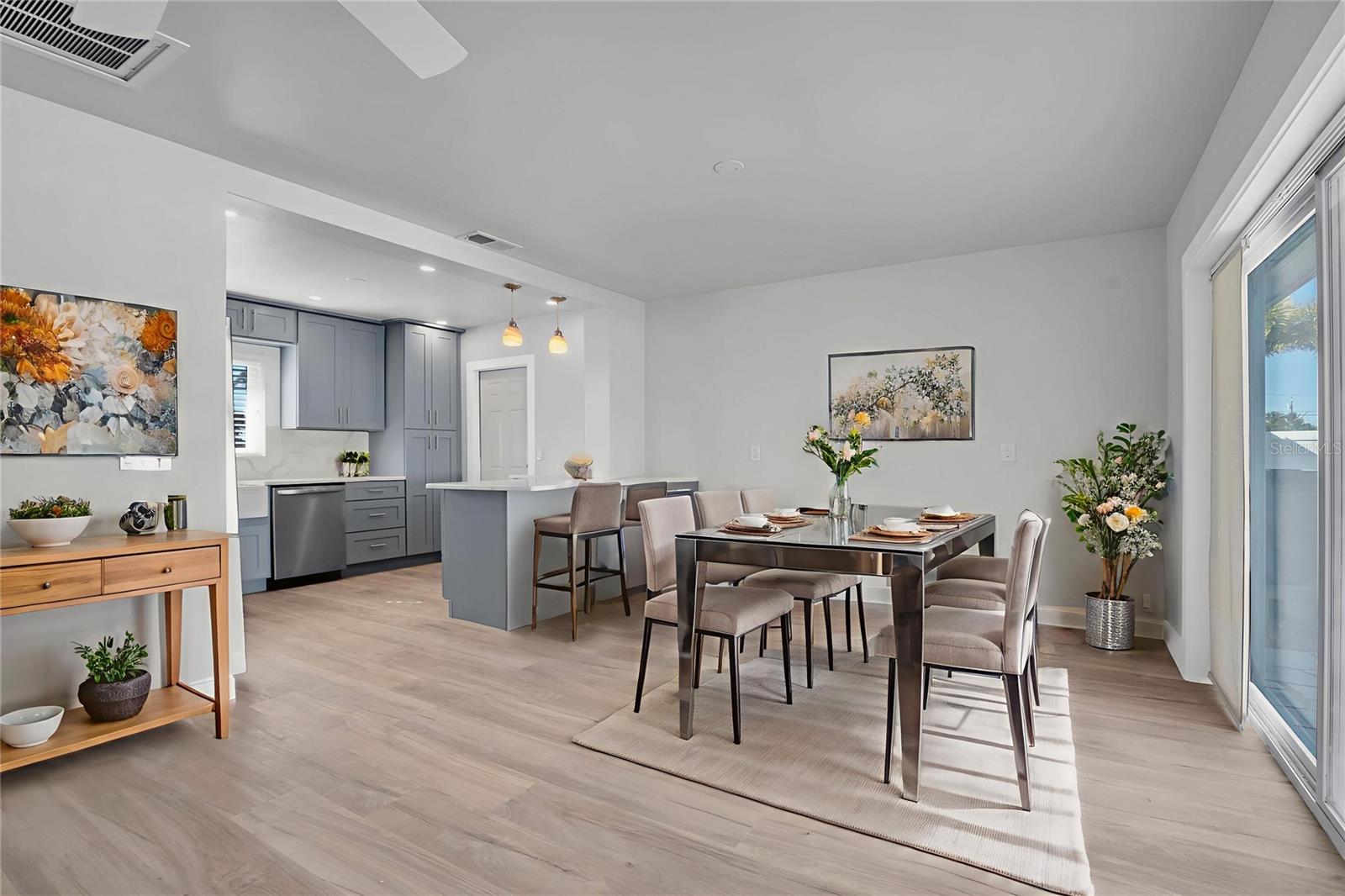 This spacious floor plan provides plenty of room for entertaining.