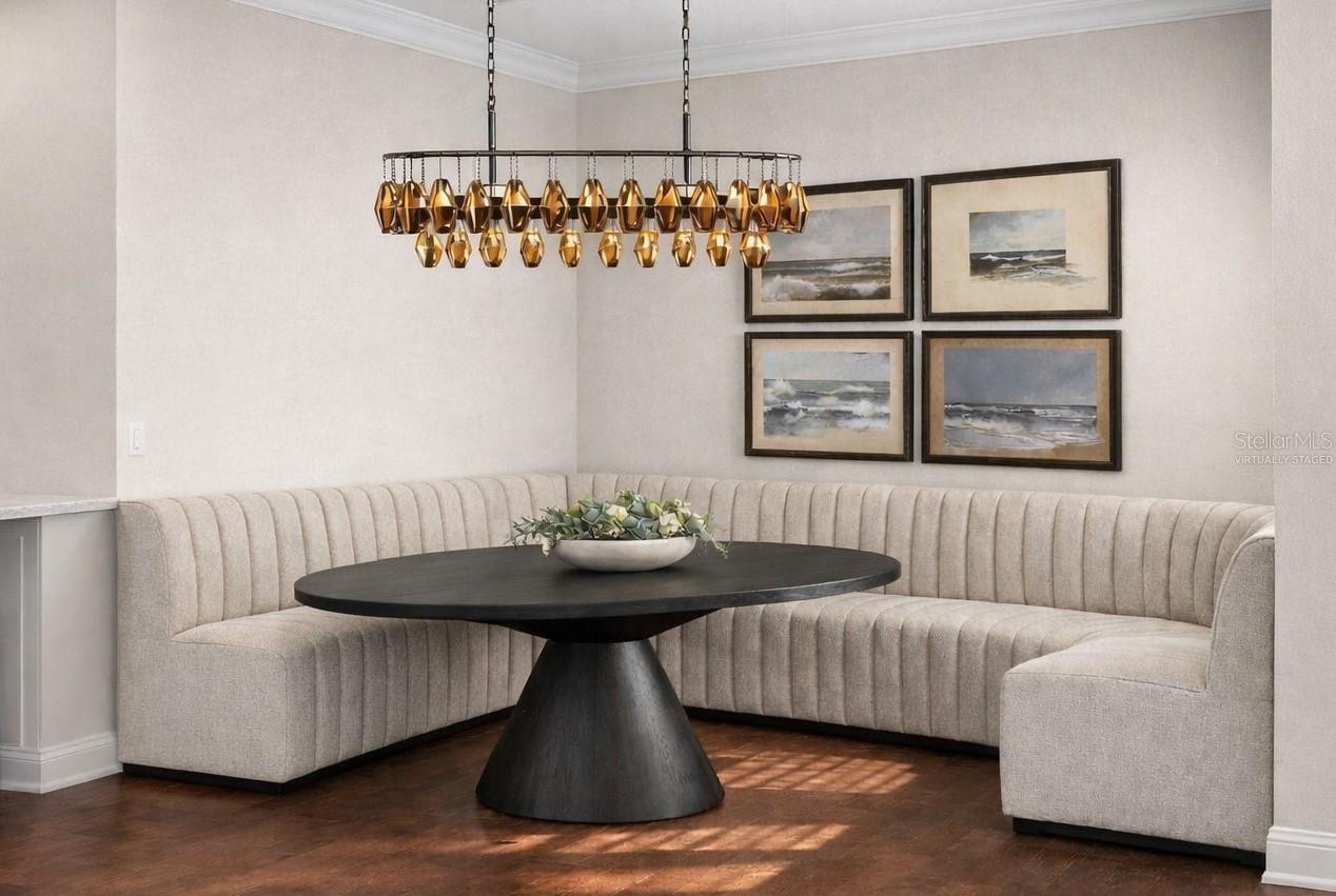 Virtually Staged Breakfast Nook