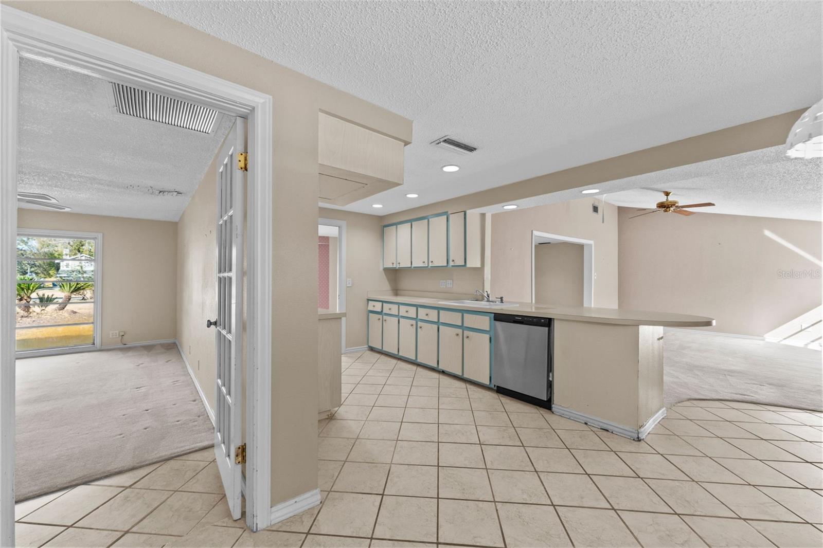 Office is adjacent to the kitchen and eat-in kitchen area.