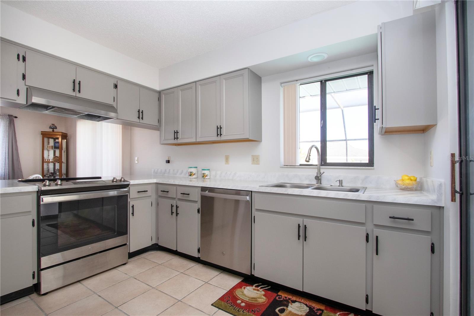Kitchen with stainless appliances