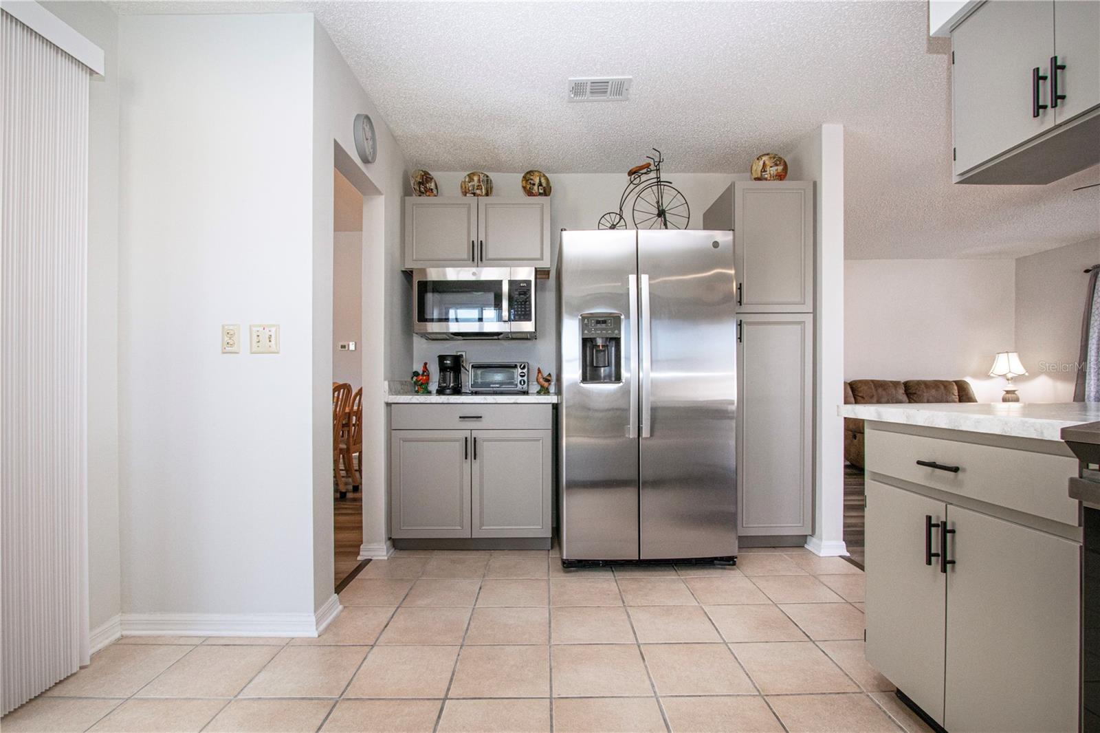 Kitchen with corner room for small eat-in table