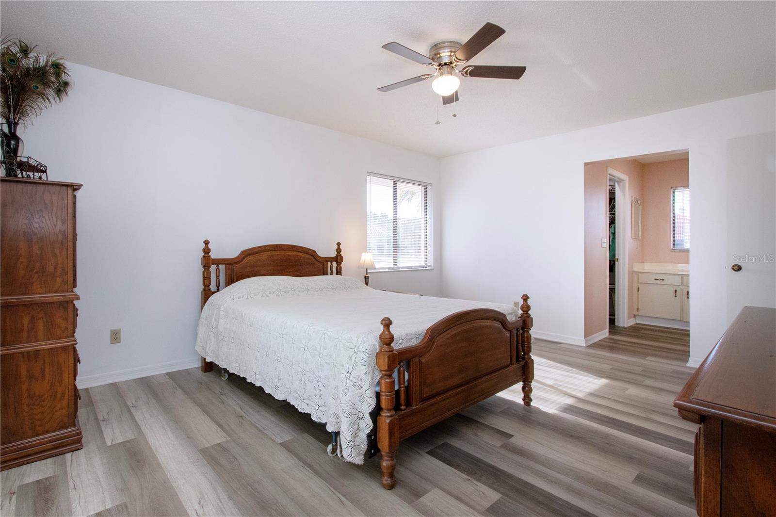 Master bedroom with bath entrance