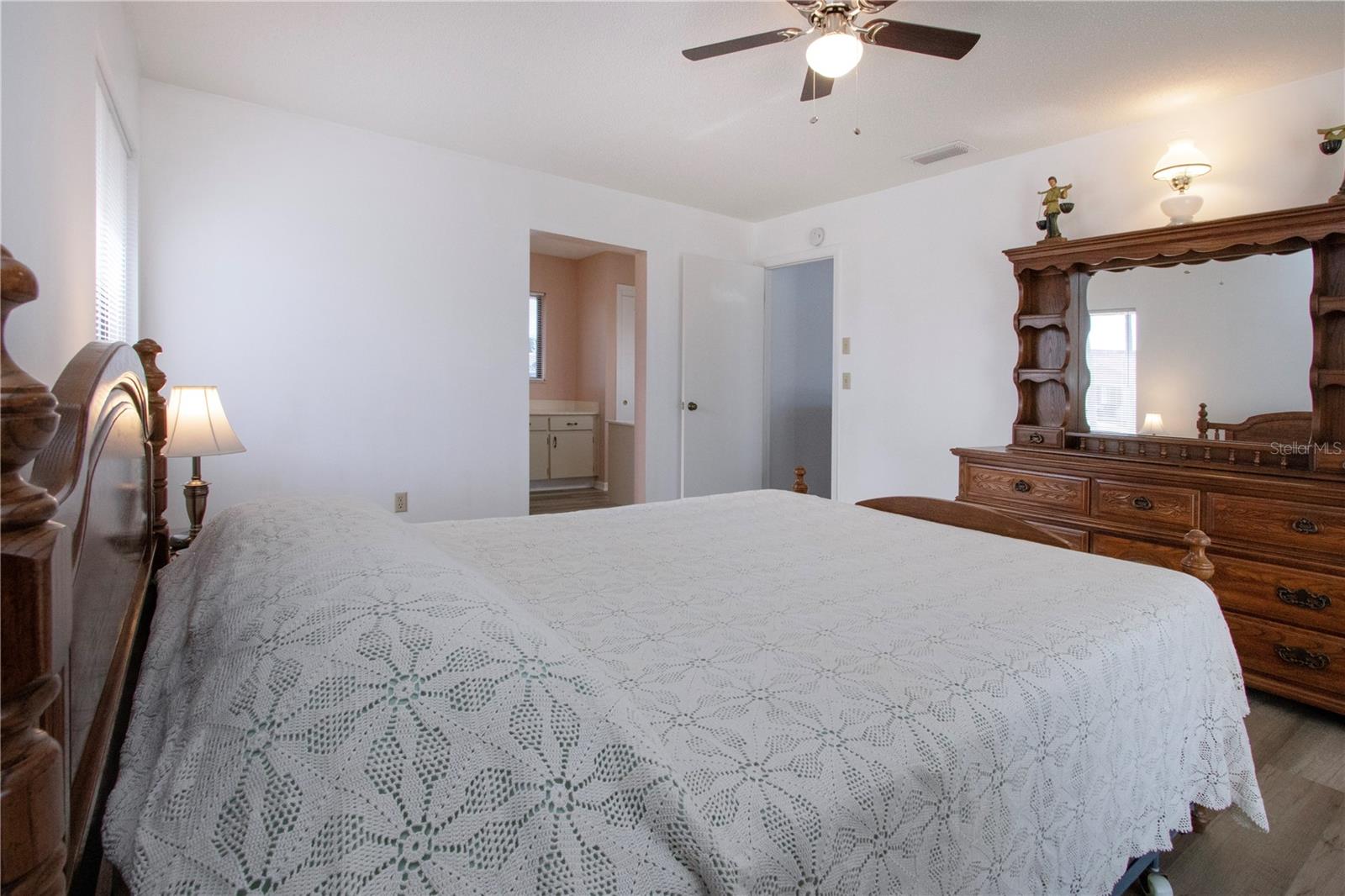 Master with entry door view