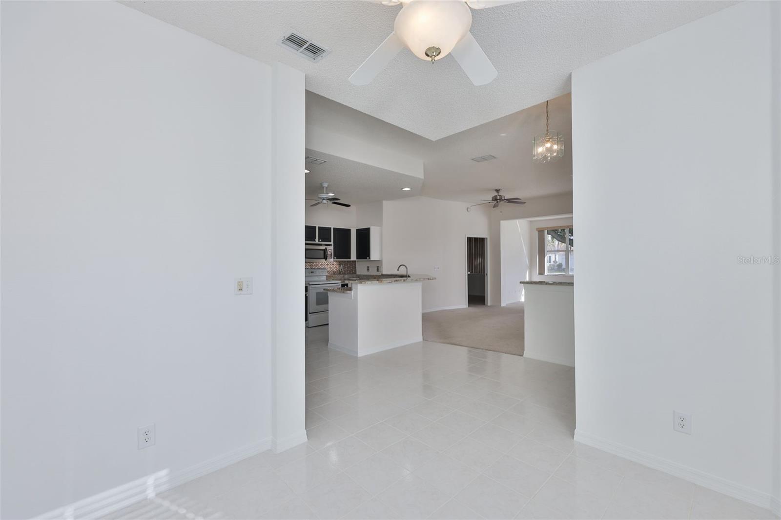 Looking out from the Dining Room