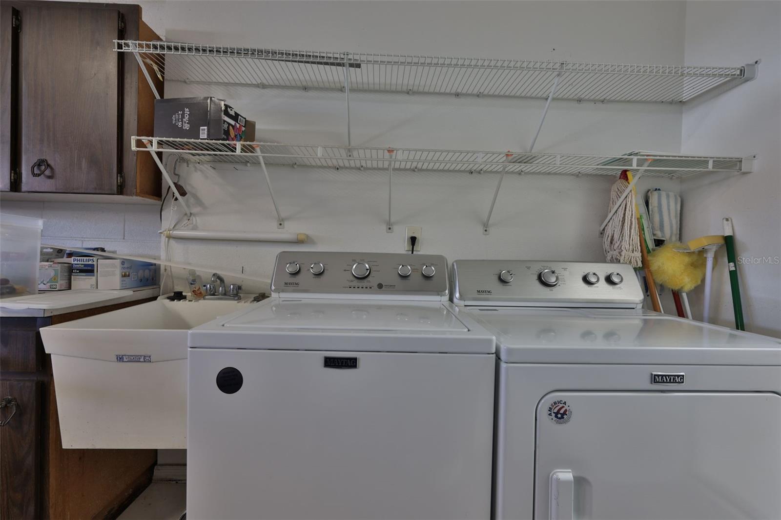 Washer Dryer in Garage