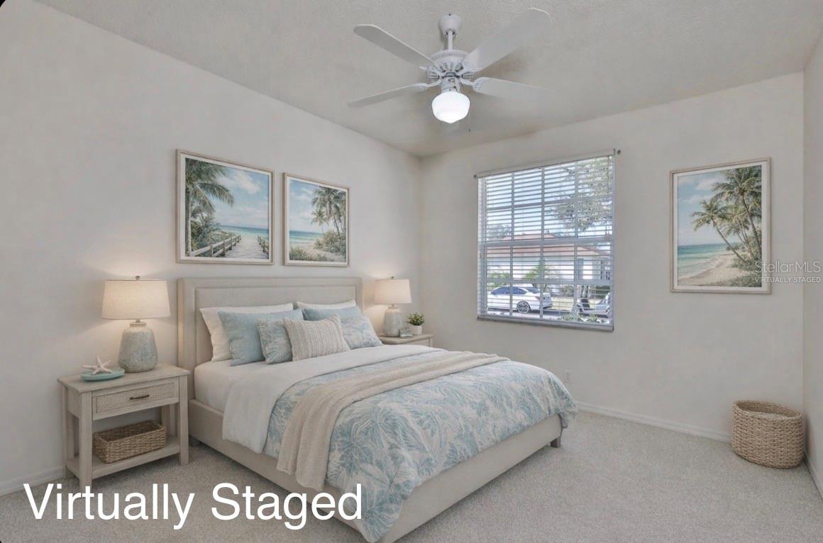 Virtually Staged Guest Bedroom