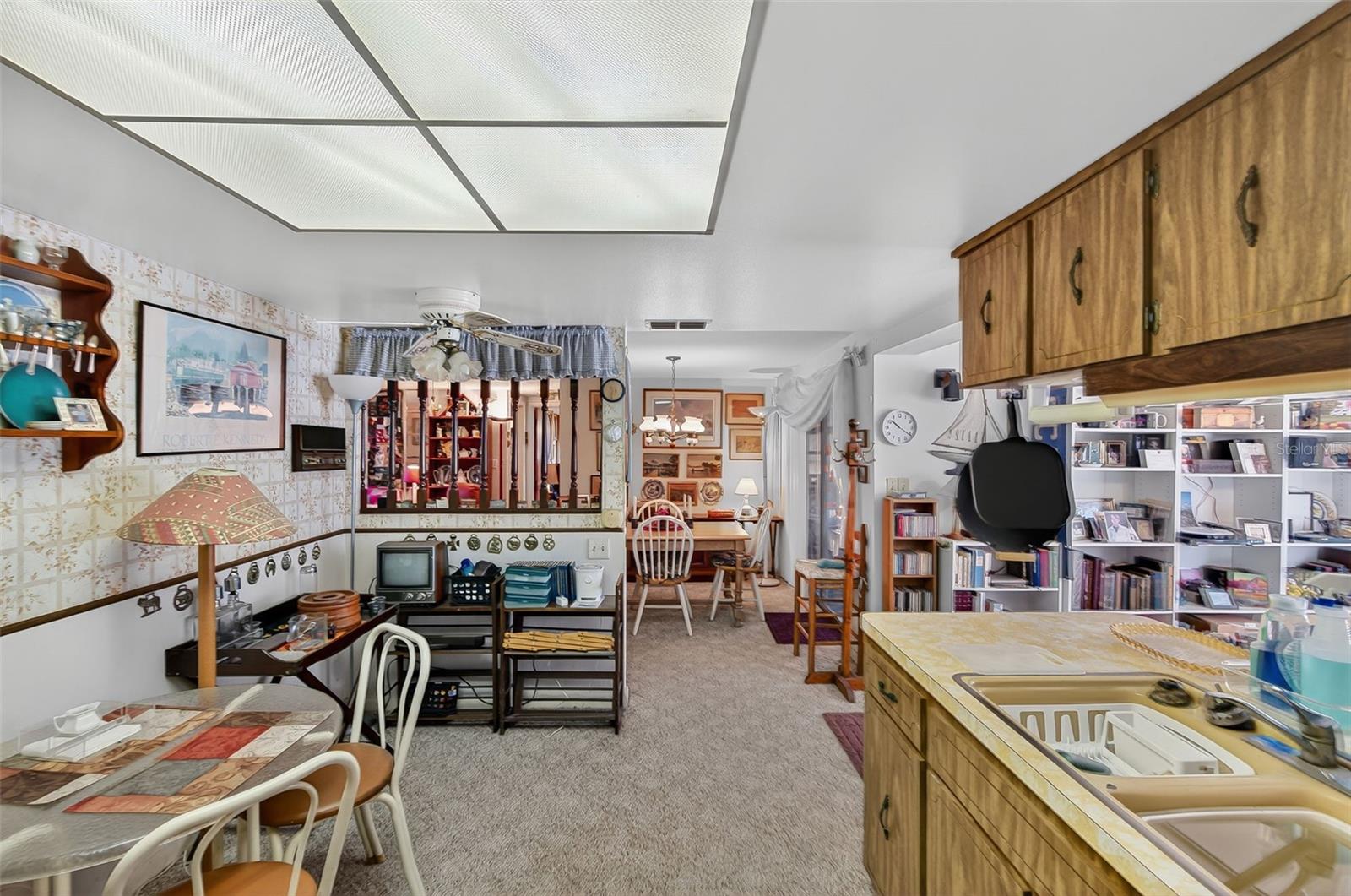 The spacious kitchen