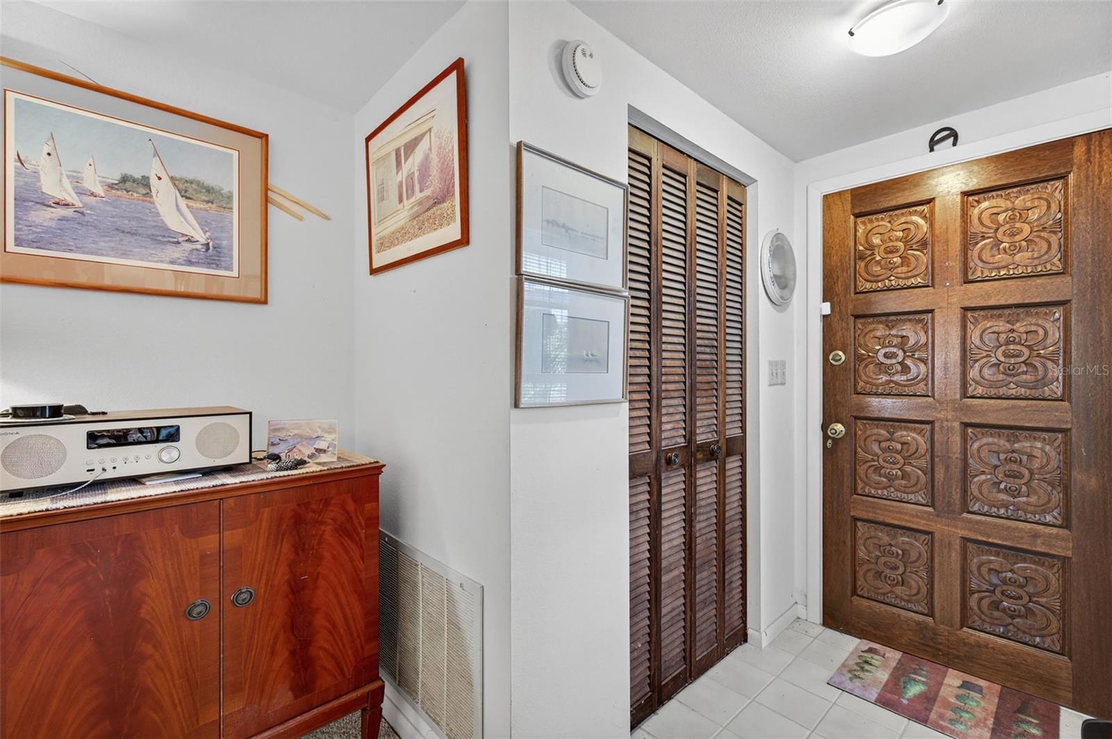 Foyer area and Hardwood front door