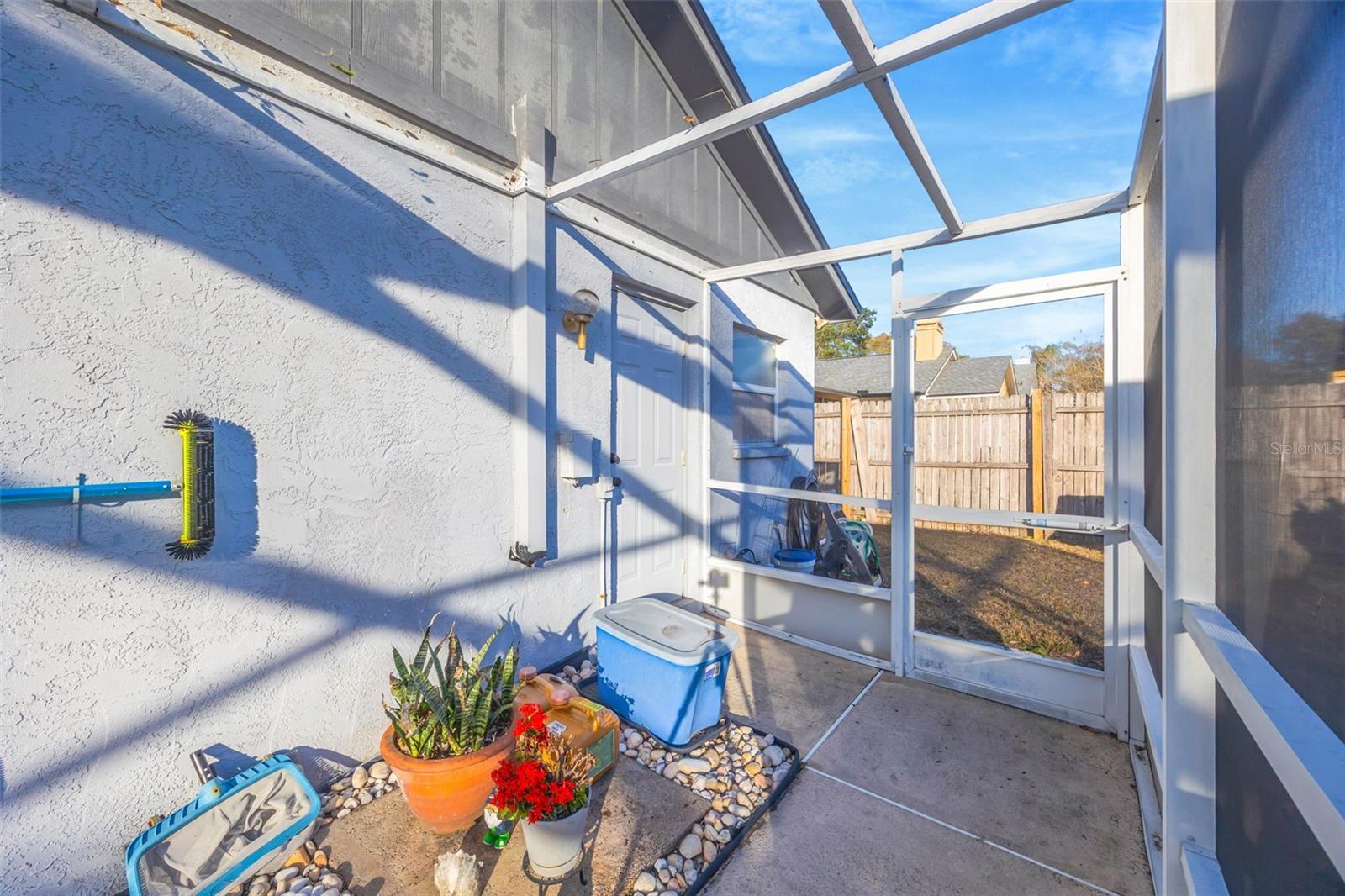 Pool equipment out of sight