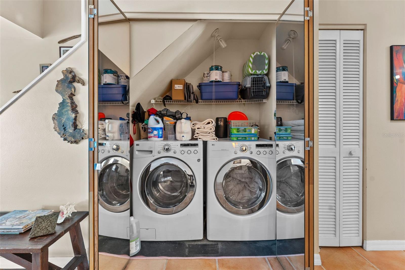 Laundry Closet on Second Floor