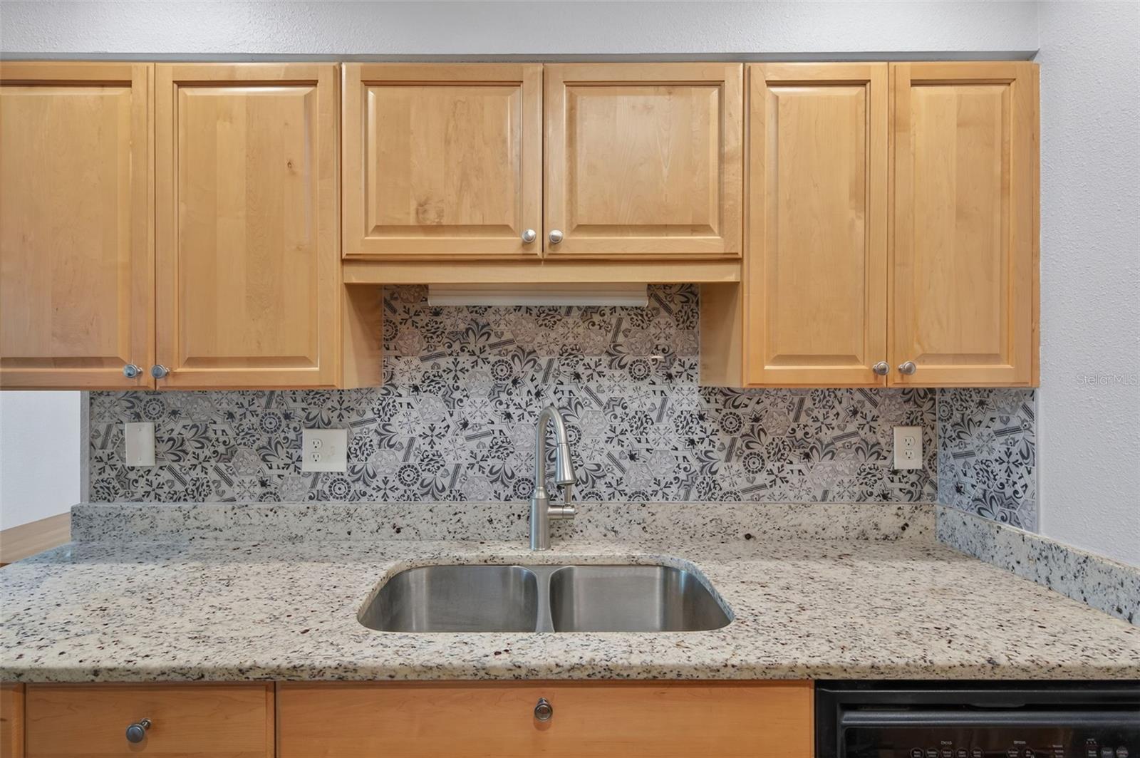 Kitchen sink w/granite countertop