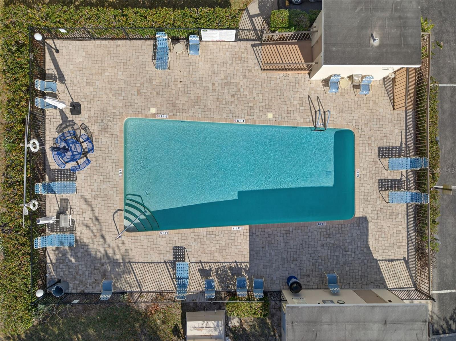 One of two swimming pools