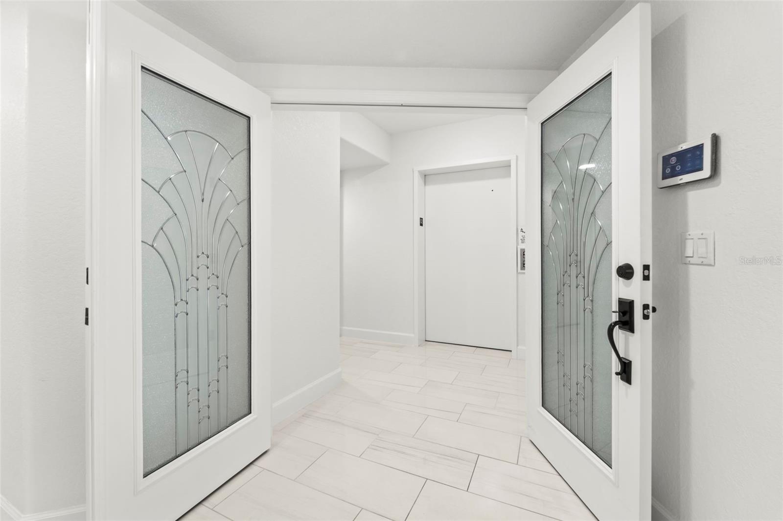 Private entry off the elevator