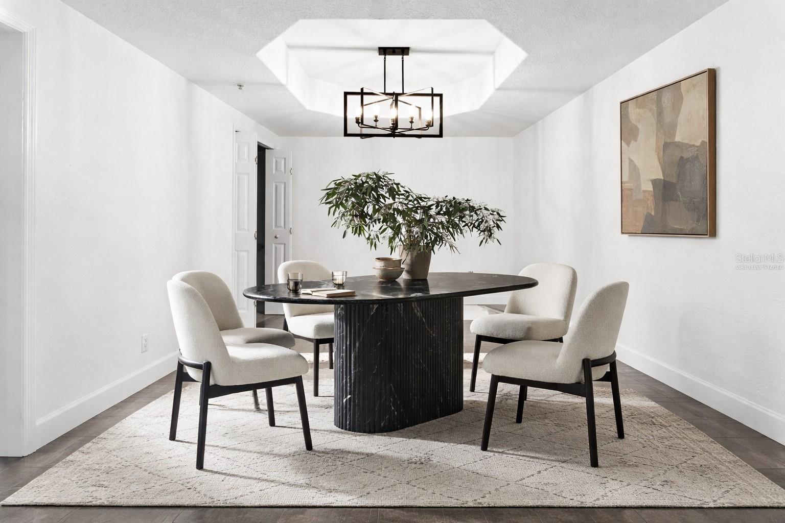 Virtually Staged Dining Room