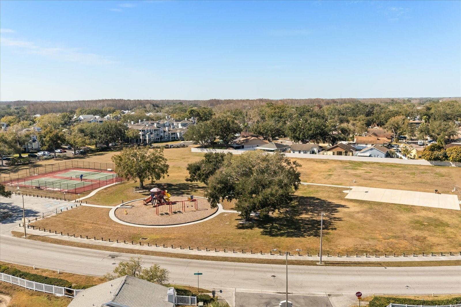 Hampton Park right across the street!