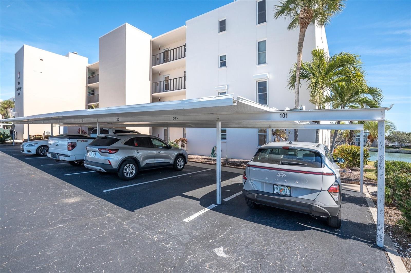 CARPORT 101 IN FRONT OF CONDO; TO BE REPAIRED SOON