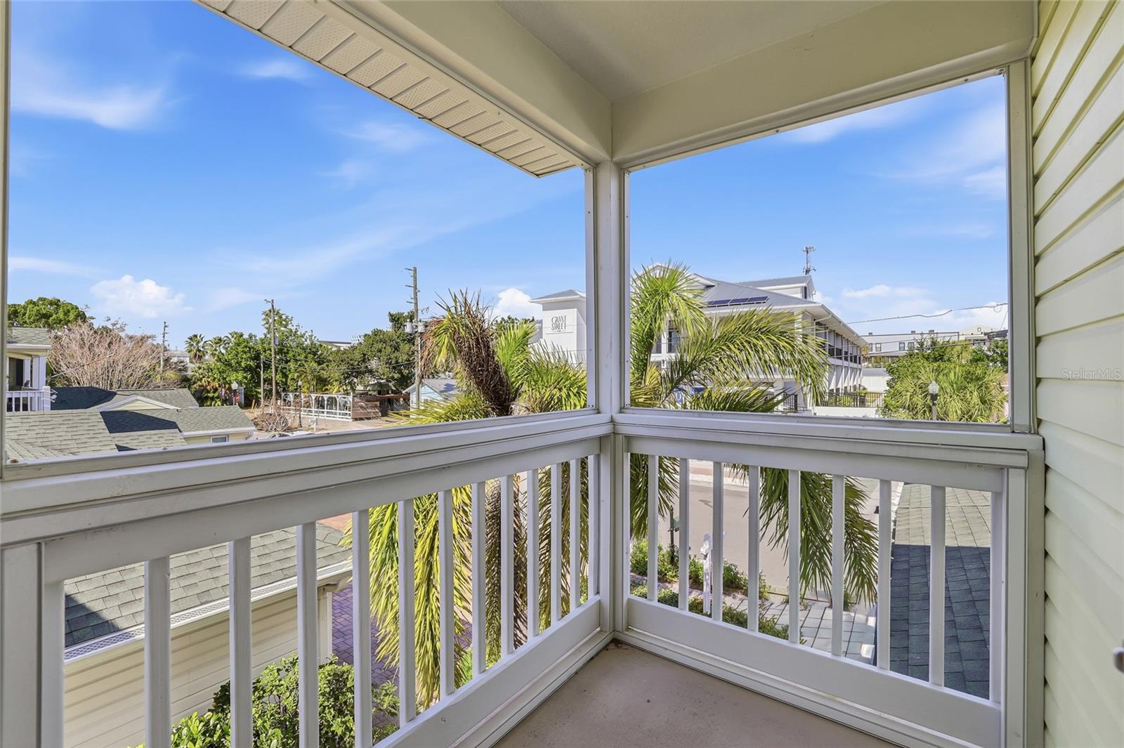 second floor balcony