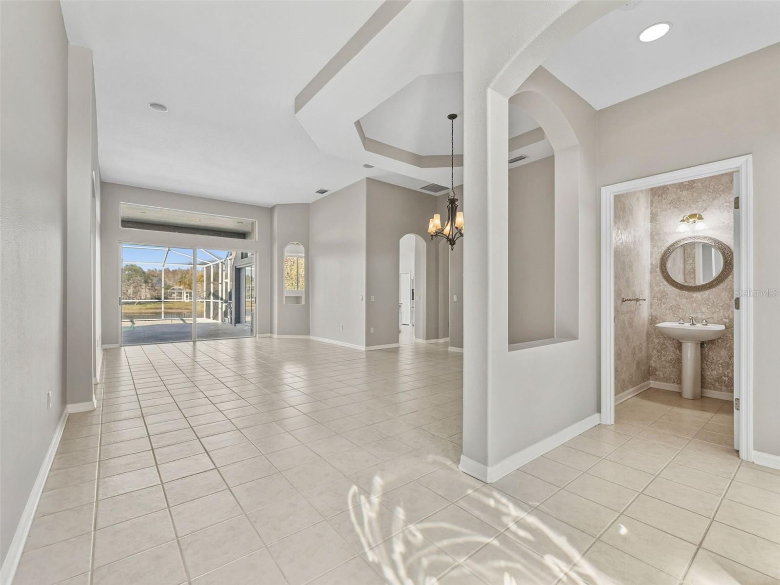 View from front entry