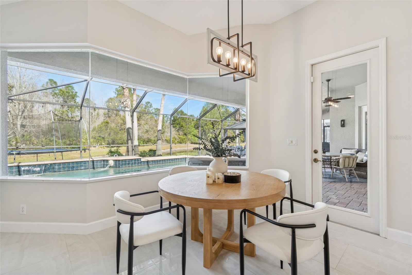 Elegant new light fixtures throughout.