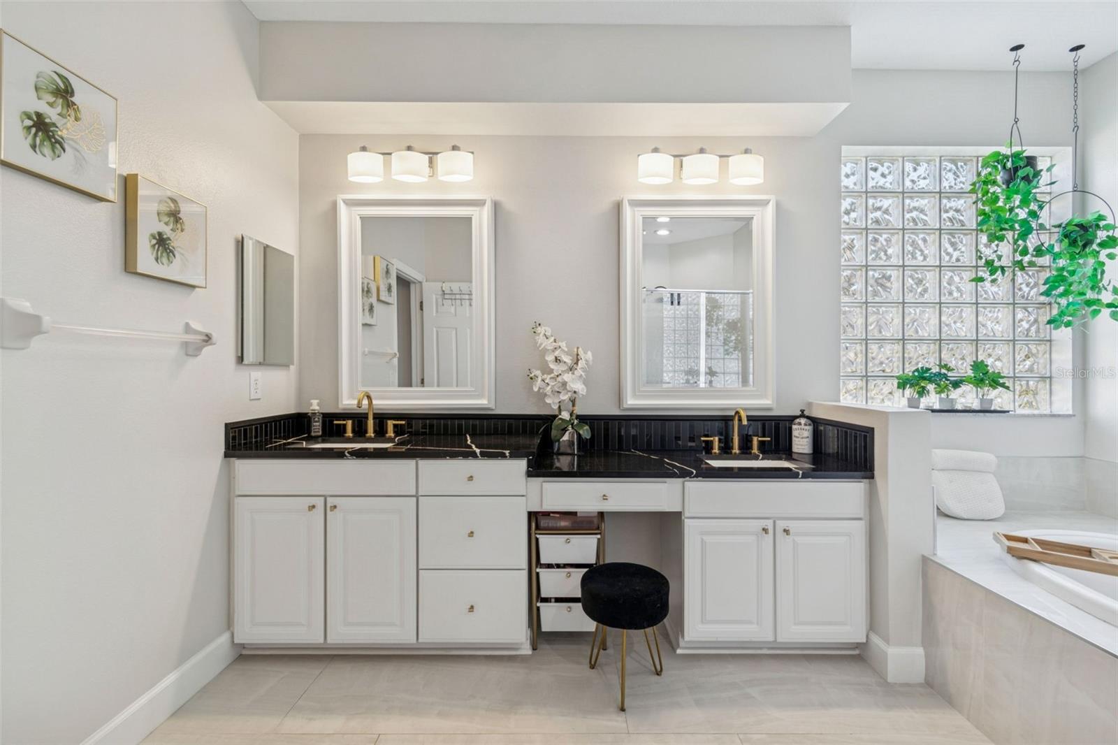 New countertops, new backsplash, new fixtures.