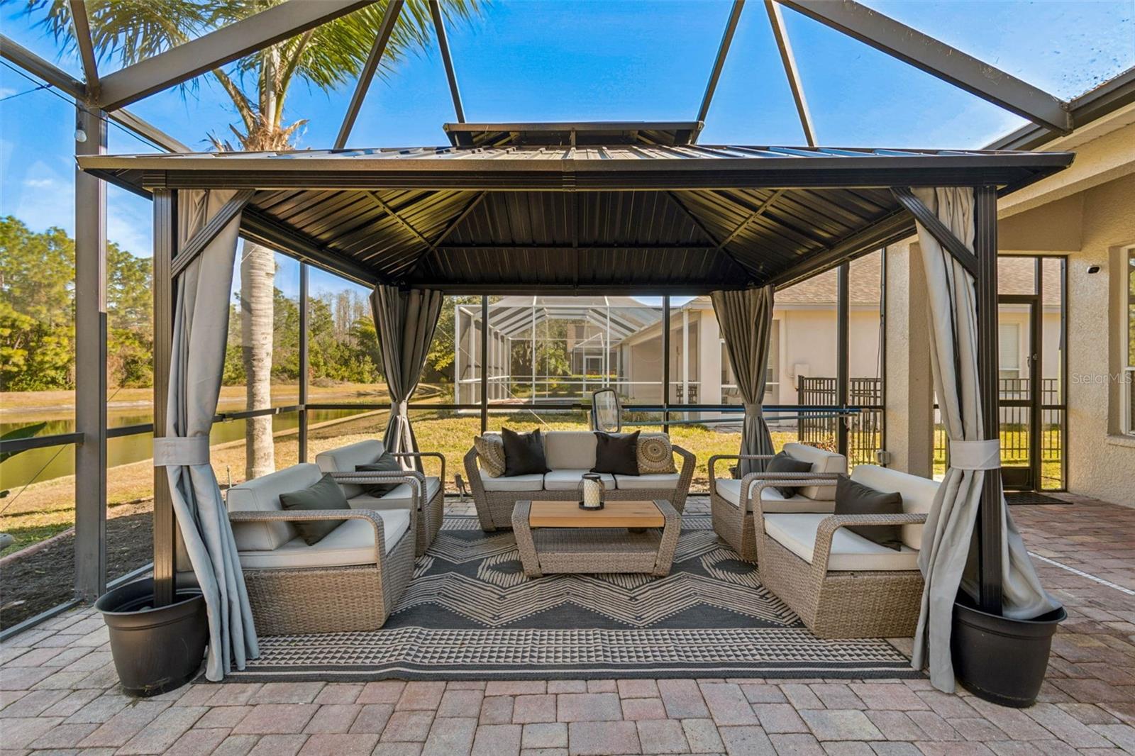 New gazebo - welcome to resort living.