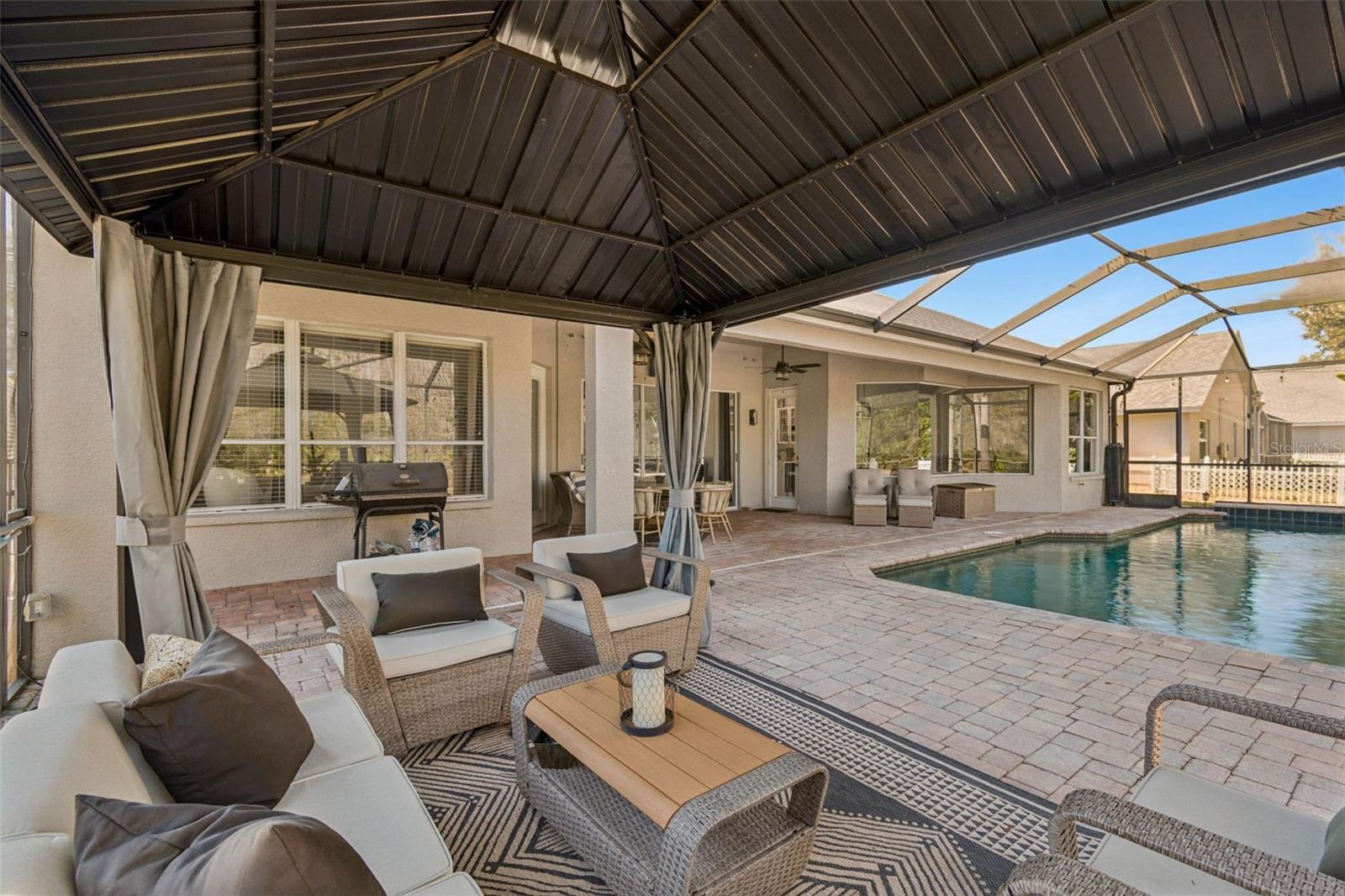 Enough room to entertain inside and out.