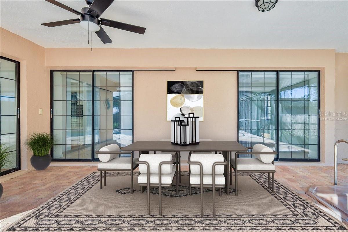 Virtually Staged Covered Patio