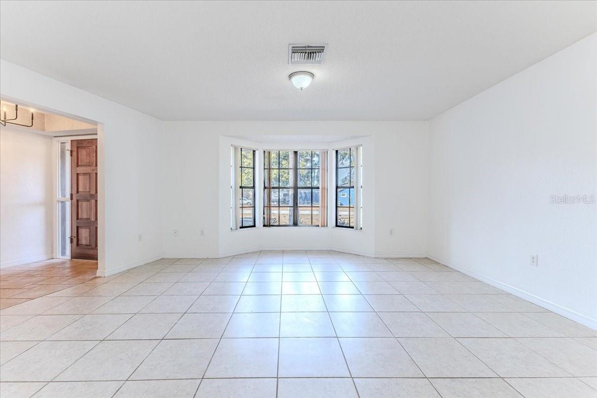 Living Room with Bay Window