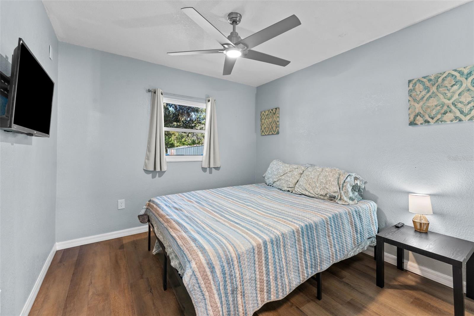 Bedroom #2 with Ceiling Fan!