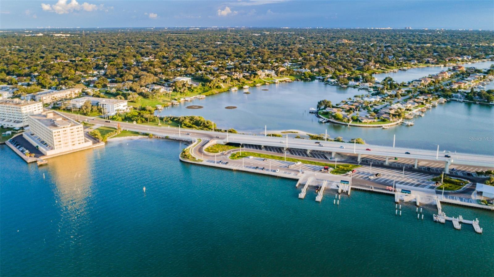 Aerial of Belleair Bridge