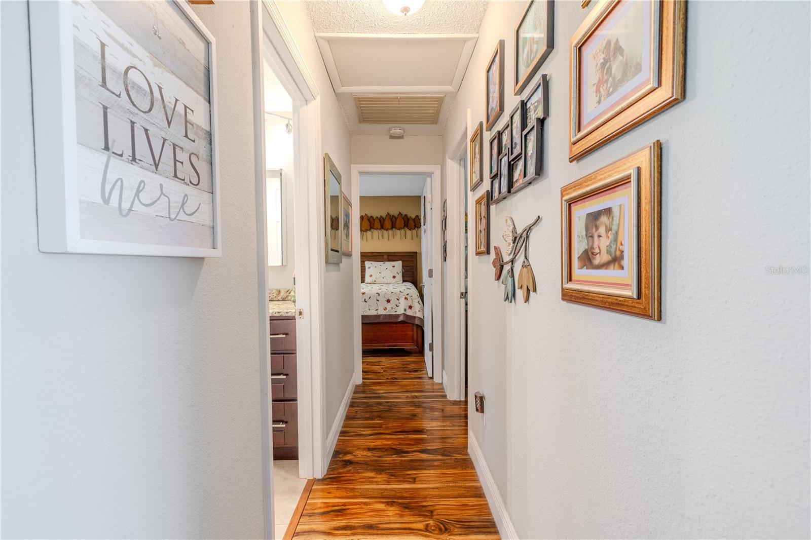 Hallway to bedrooms 2 and 3.