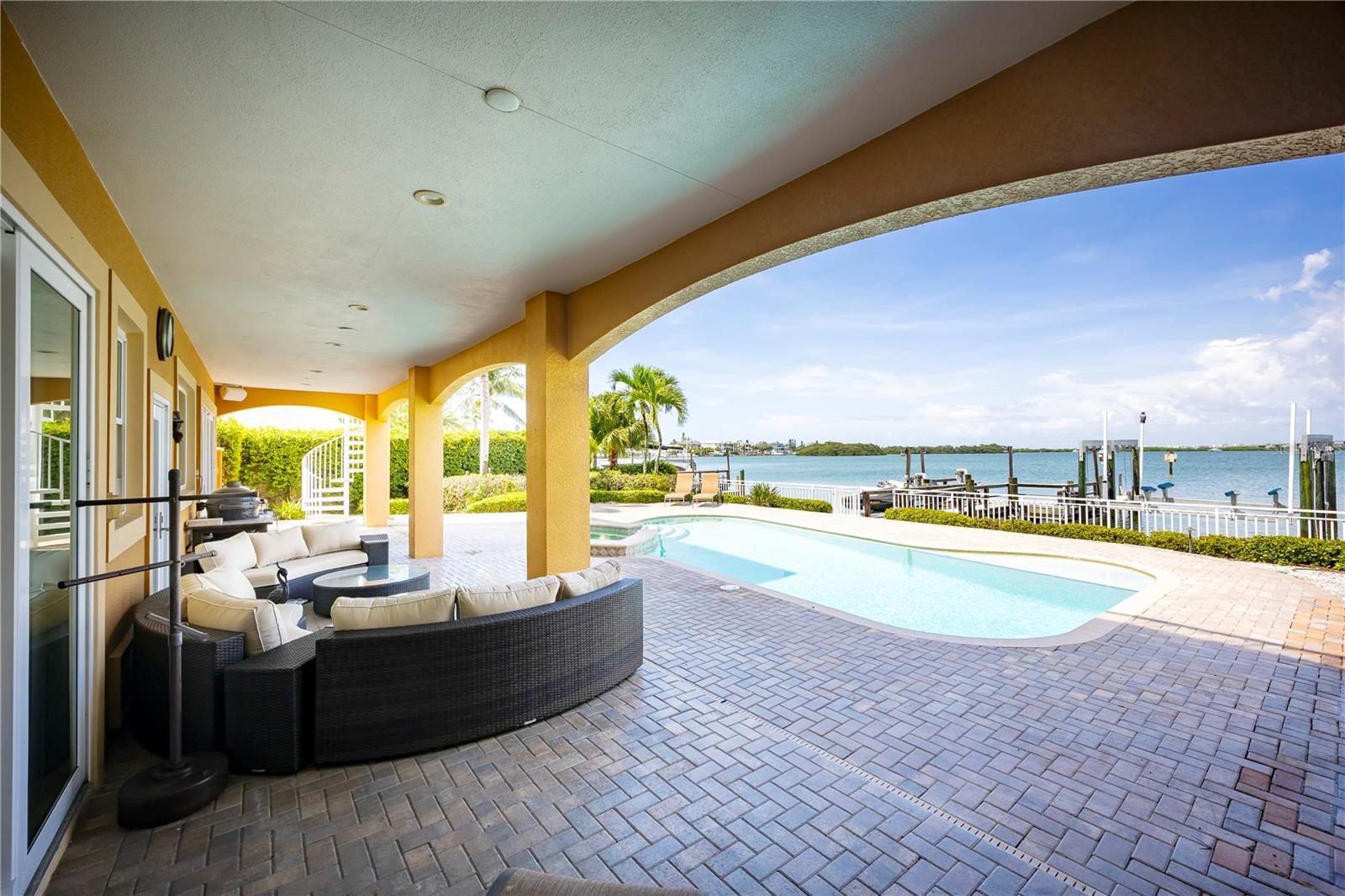 Covered Pool Deck