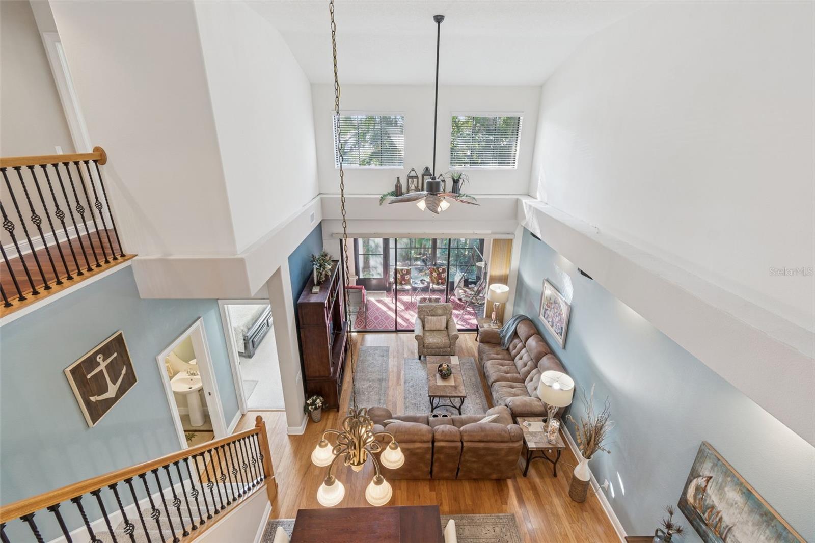 Over looking Downstairs from Loft