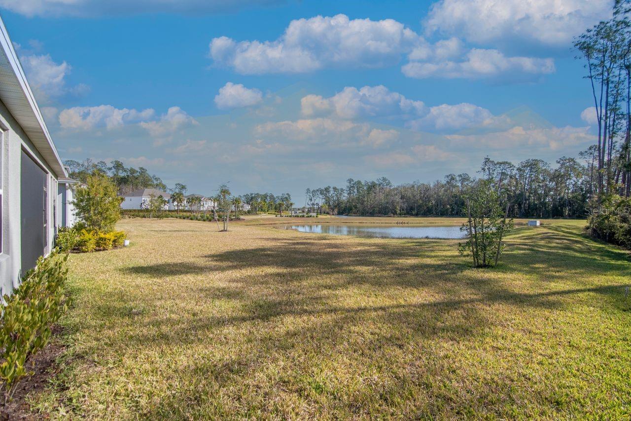 Lots of greenspace with water views and privacy