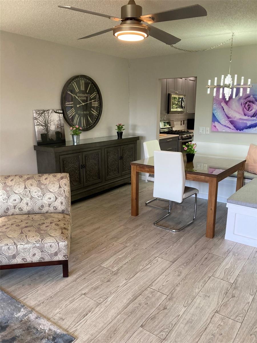 Living room-dining area