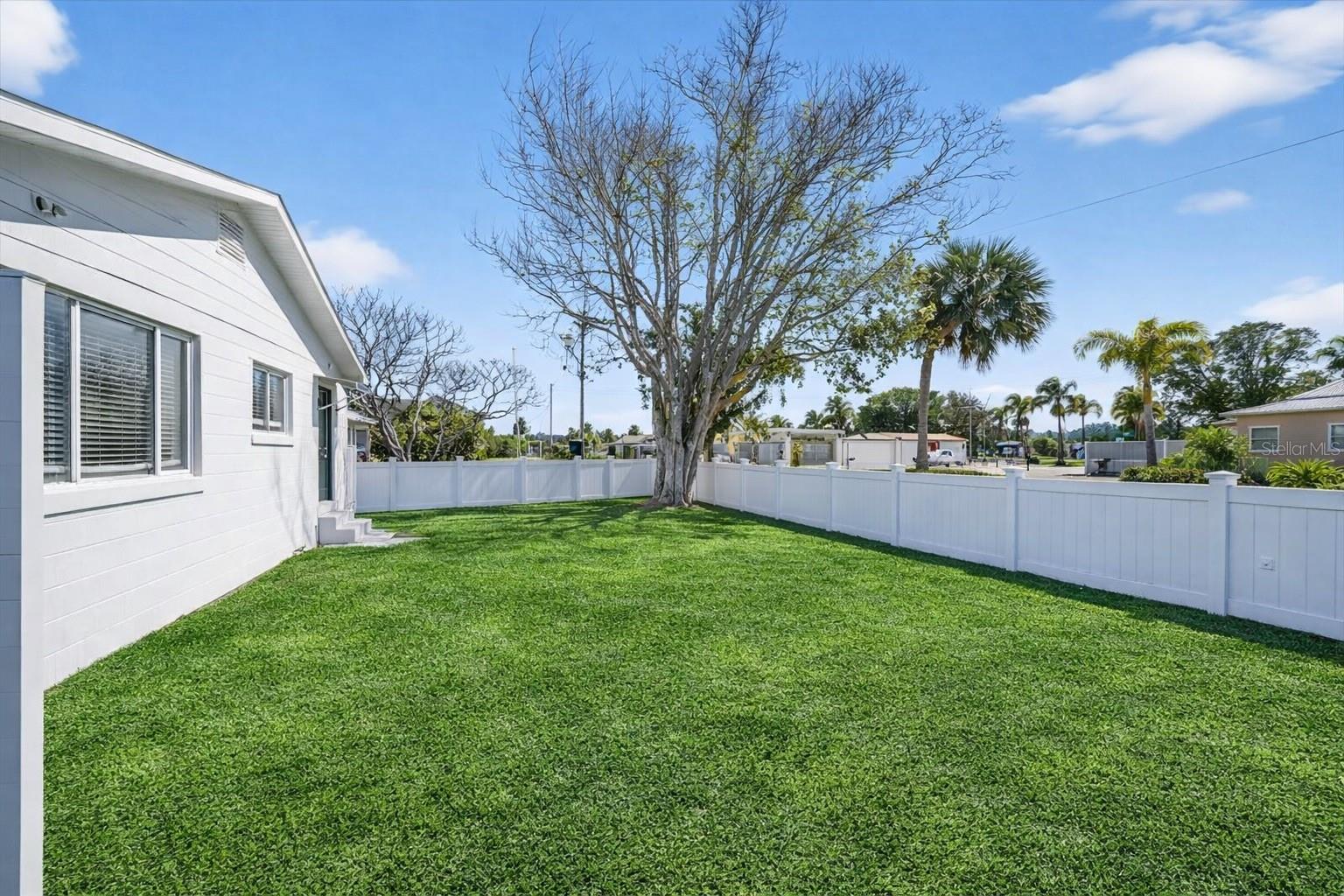 Side yard - virtually touched up