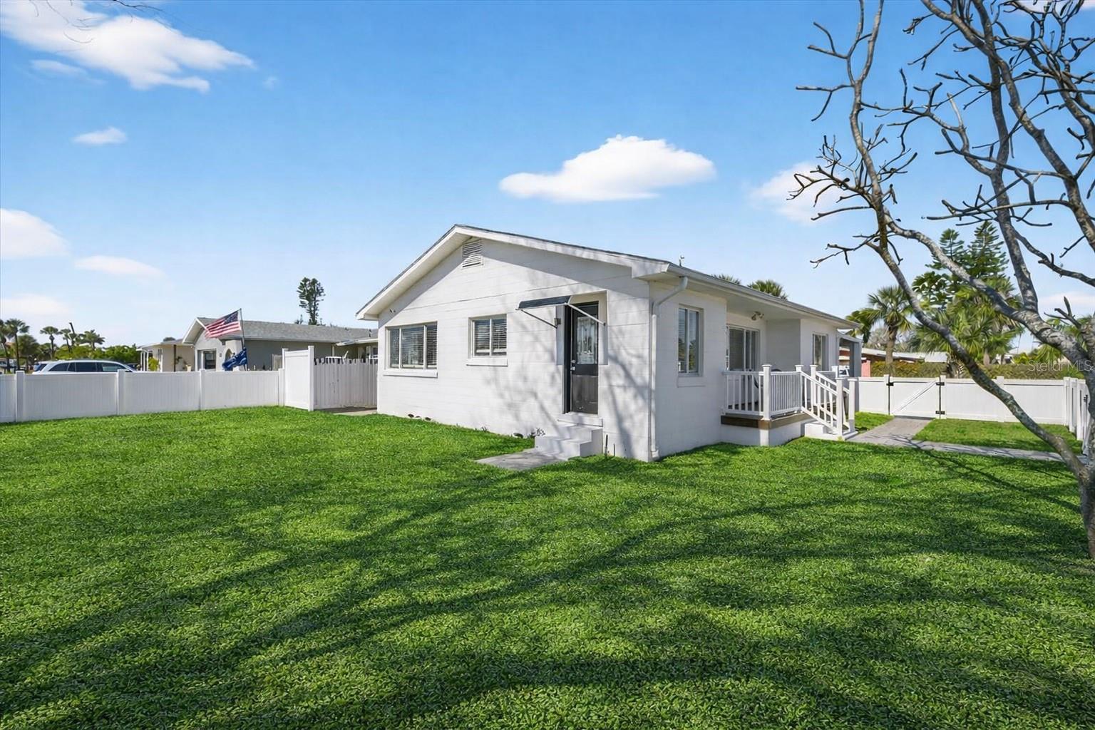 Side yard - virtually touched up