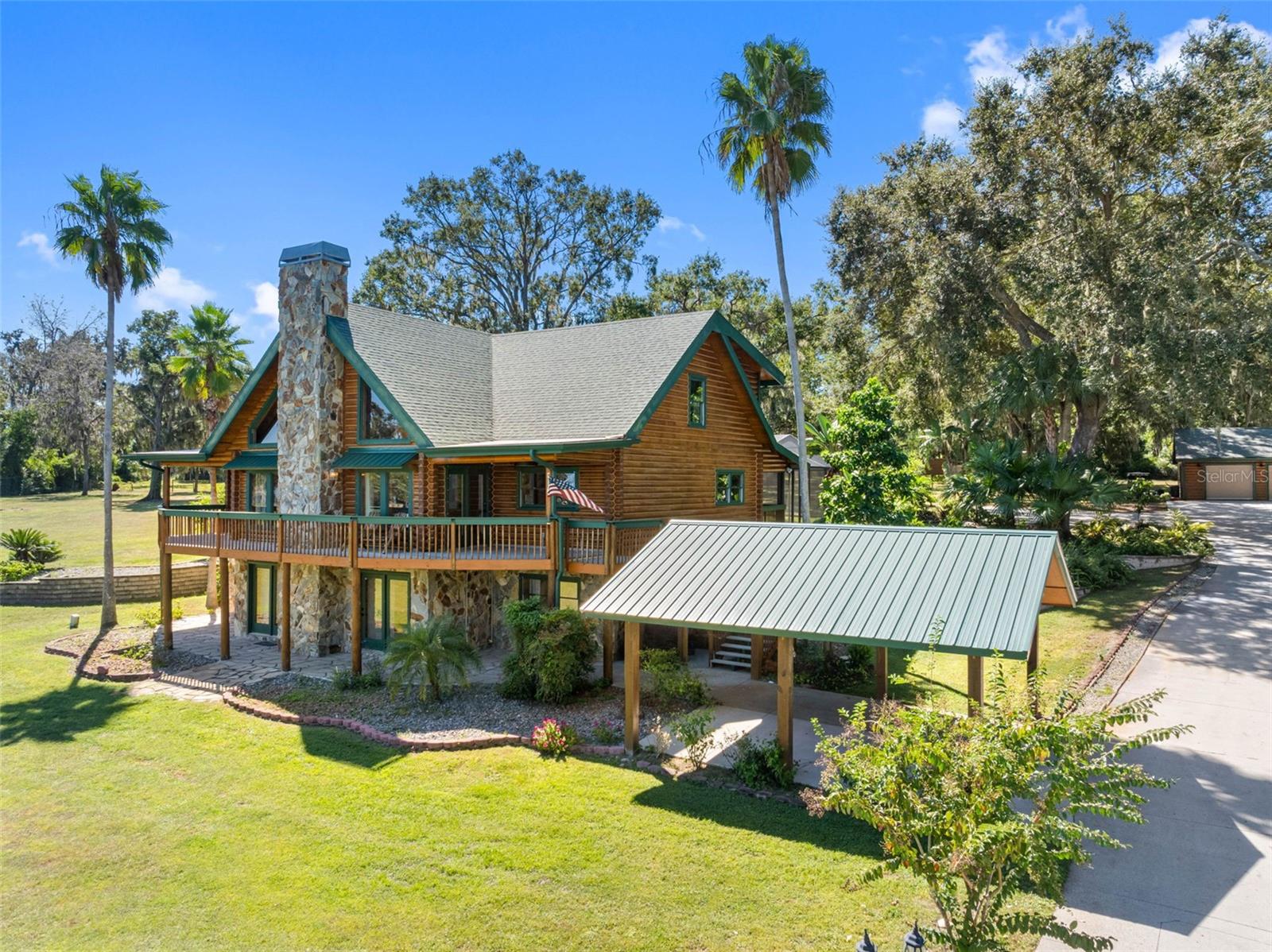 Side View of Home with Carport