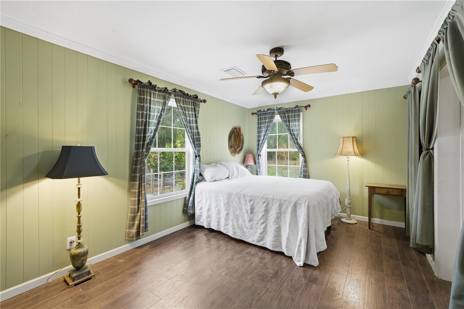 Spacious primary bedroom